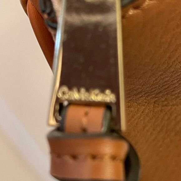 Calvin Klein pebbled brown leather crossbody - Picture 7 of 8